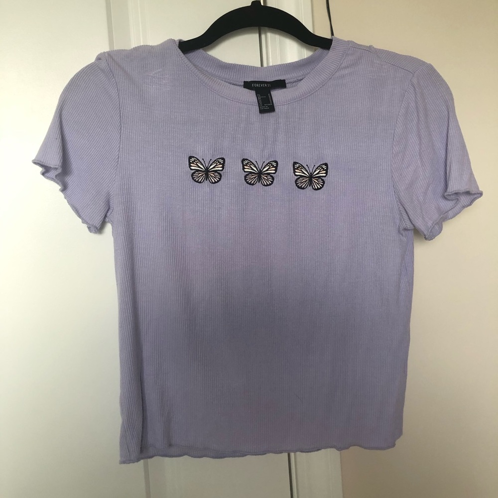 super cute purple crop top
